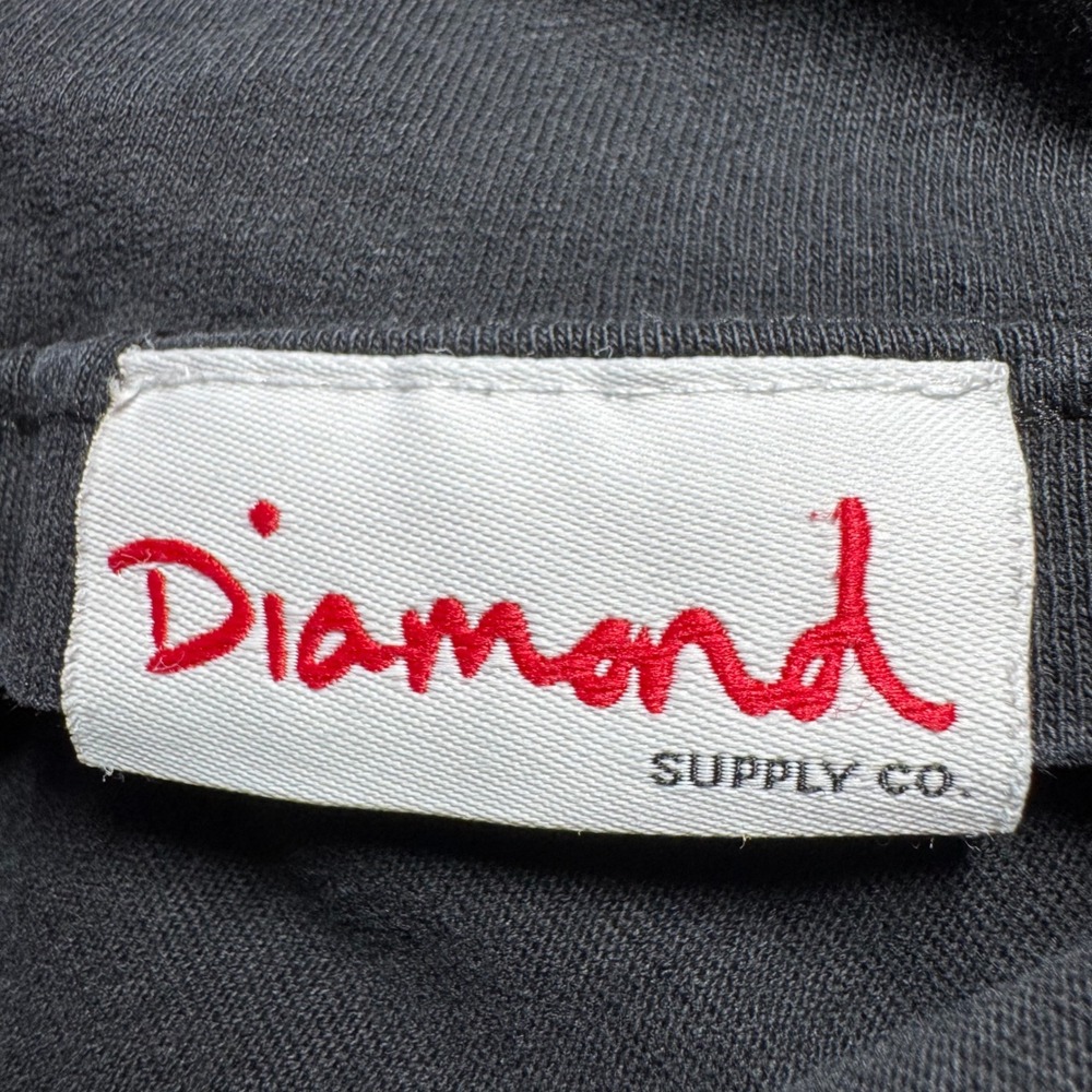 Vintage Diamond Supply‎ Co. Mens Long Sleeve T-Shirt Graphic Black Red Skate USA - Picture 5 of 8